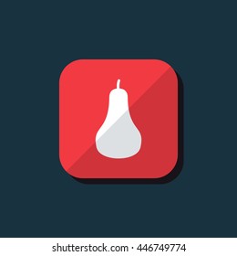 Vector illustration of pear icon