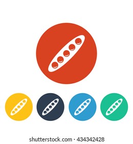 Vector illustration of peas icon