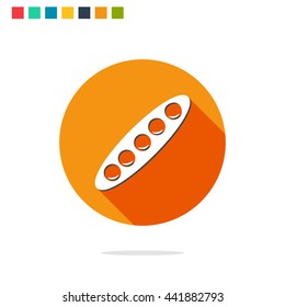 Vector illustration of peas icon