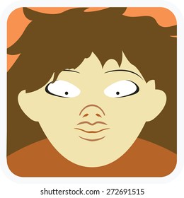 vector illustration of peasant