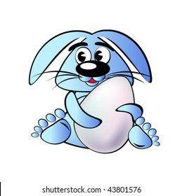 vector illustration of Peaster hare