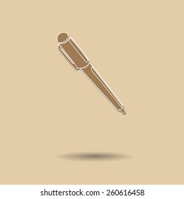 Vector illustration of  Pen color background.