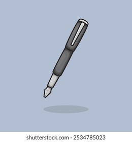 Caneta para ilustração vetorial. Projeto vetorial Ballpoint. Office Pen esferográfica ilustração de design e ícone para site, digital e impressão