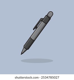 Caneta para ilustração vetorial. Projeto vetorial Ballpoint. Office Pen esferográfica ilustração de design e ícone para site, digital e impressão