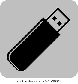 Ilustración vectorial del icono de la unidad de lápiz en negro
