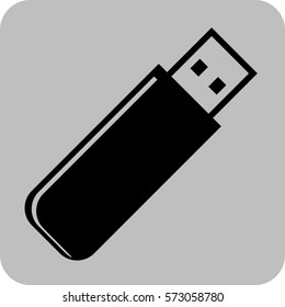 Vector Illustration of Pen Drive Icon
