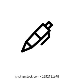 Vector illustration, pen icon. Line design template
