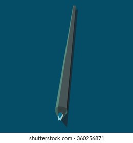 Vector Illustration of a Pen. Office Tools, Study Accessories. Illustration, Vector