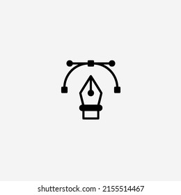 Vector illustration of pen tool icon