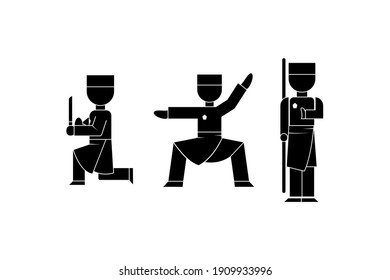 Vector Illustration of Pencak Silat. Can be used as promotion, business, flyer, etc.