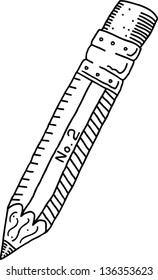 Vector illustration of a pencil
