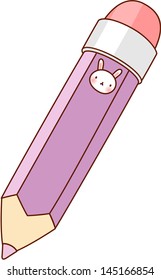 Vector illustration of a pencil