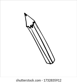 Ilustración vectorial de un lápiz.