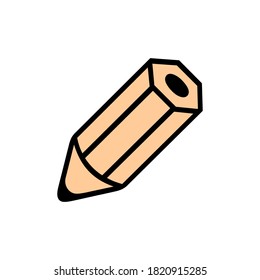 Vector illustration of a pencil.