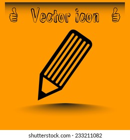 Vector illustration of a pencil