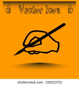Vector illustration of a pencil