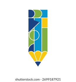 vector illustration of a pencil