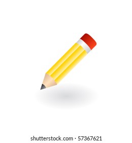 Vector illustration of pencil