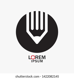 Vector illustration of pencil drawing a line isolated on grey background