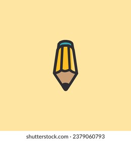 ilustración vectorial de un icono de lápiz