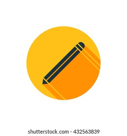 Vector illustration of pencil icon
