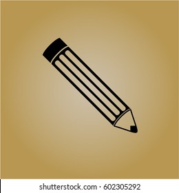 Vector Illustration of Pencil vector icon

