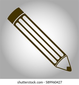 Vektorgrafik des Bleistift-Vektorsymbol auf Grün

