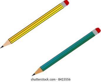 vector illustration of pencil. Useful for school or office.