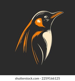 vector illustration of a penguin