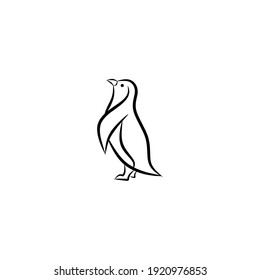 Vector illustration of a penguin icon