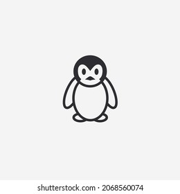 Icono vectorial del pingüino