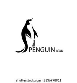 ilustración vectorial plantilla de diseño de iconos pingüinos