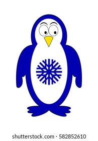 Vector illustration of penguin for your design.  