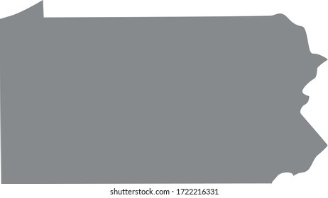 Vektorgrafik von Pennsylvania-Karte