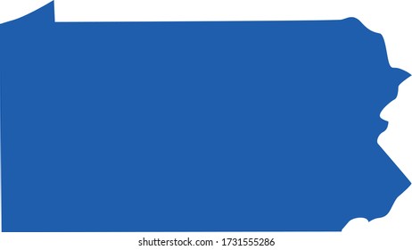 vector illustration of Pennsylvania map