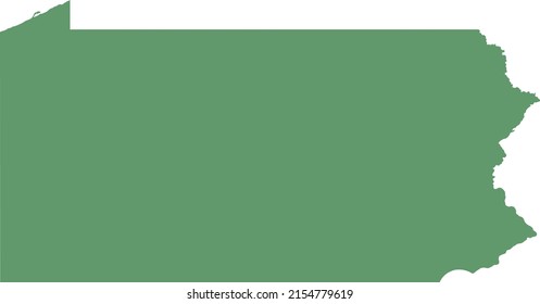 Vector illustration of Pennsylvania map