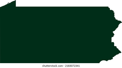 Vector Illustration of Pennsylvania map