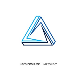 vector illustration of penrose triangle logo