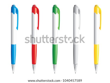 Vector illustration of pens