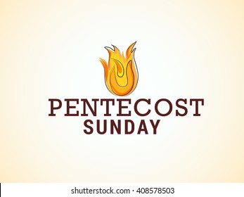 Vector Illustration Pentecost Holy Spirit Dove Stock Vector (Royalty ...