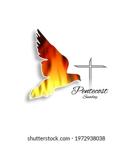 Vector illustration of Pentecost Sunday 
