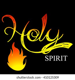 Vector illustration of Pentecost Sunday background.