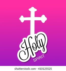 Vector illustration of Pentecost Sunday background.