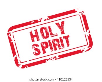 Vector illustration of Pentecost Sunday stamp.