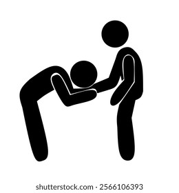 Vector Illustration of People Apologizing to Friends
