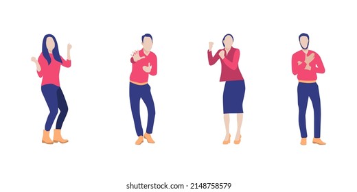 ilustración vectorial de la felicidad de la gente