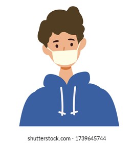 Vector illustration of people combating the coronavirus. New norms for prevent the spread of COVID-19. 