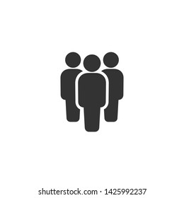 Vector illustration of people icon.