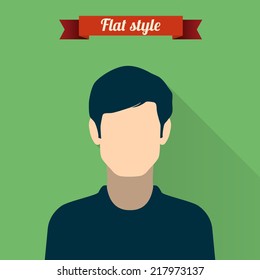Vector illustration of people icon in modern style