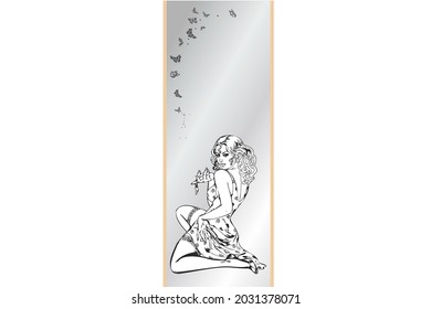Vector illustration of people isolated on a light background